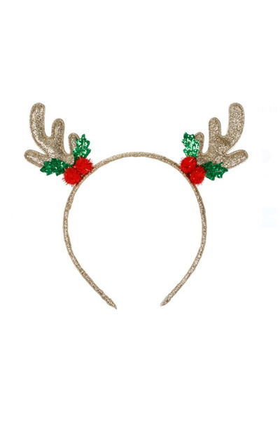 Tutu Red Christmas Skirt with Gold Polka Dots and Bow and Reindeer Wreath Set