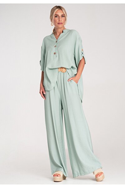 Figl Blouse and pants set - Two-piece set for women - Mint M1220 size L/XL
