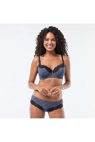 KİABİ Printed Microfiber Boyshorts BLUE