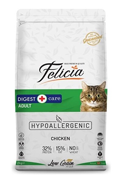 Felicia Düşük Tahıllı Hipoalerjenik Tavuklu Yetişkin Kedi Maması 2 kg