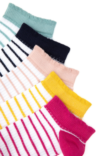 U.S. Polo Assn. Women's 5-Piece Booties Socks 50317997-Vr041