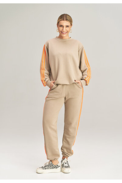 Figl Beige tracksuit set for women M1020 one size fits all
