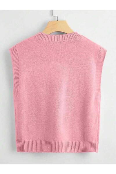 ATE ÖZGÜNEŞ TRİKO TEKSTİL Women's Knitwear V-Neck Solid Sweater