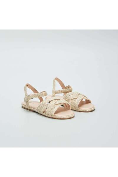 KİABİ Rope-style flat sandals BEIGE