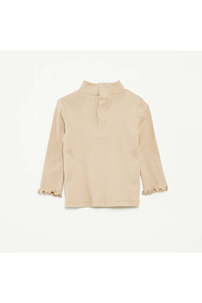 KİABİ High-neck ribbed undersweater BEIGE