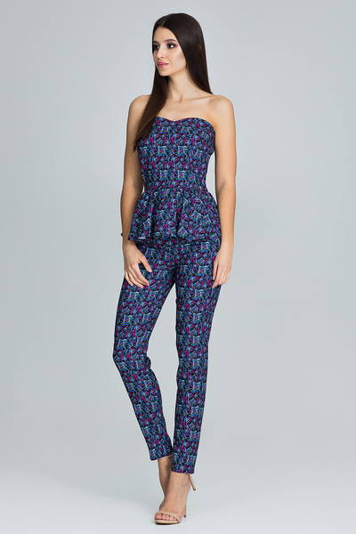 Figl Pants and blouse set - blouse with corset - women's long pants - model M606 size L