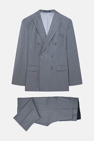 W Collection GRİ DÜĞMELİ TAKIM ELBİSE