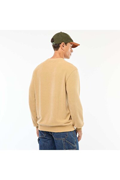 KİABİ Regular Fit Knit Sweater with Textured Design BEIGE