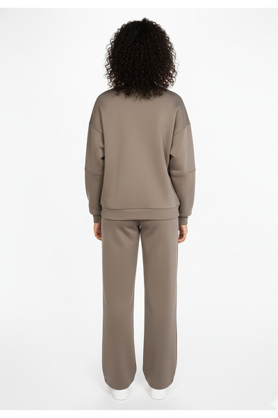 Figl Loose-fitting tracksuit - Women's tracksuit set - Brown set M1274 size M