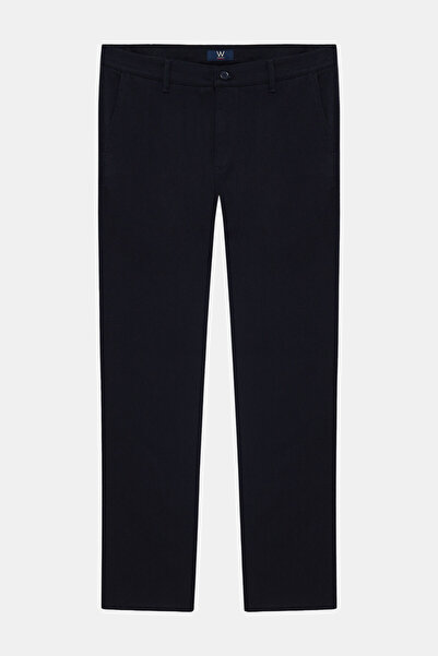 W Collection Dark Blue Pipe Leg Sports Pants