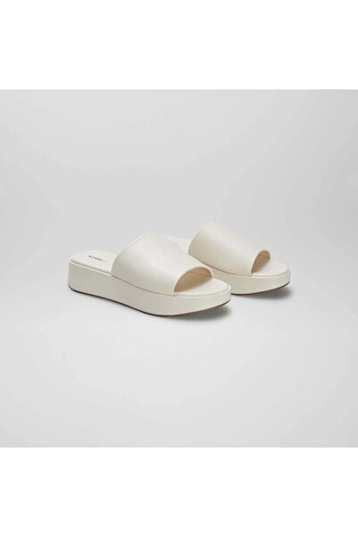 KİABİ Synthetic platform mules BEIGE