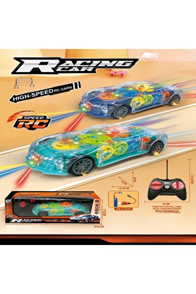 Toysea 4 Function RC Racing Car with Sound, 3.7V Battery, USB Rechargeable Remote Control Toy