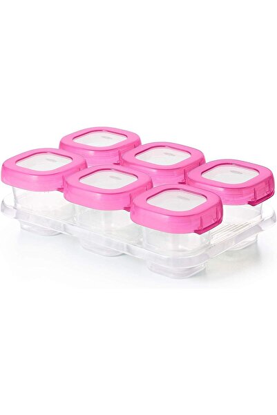 Oxo Tot حاويات تخزين طعام الأطفال، وردي، 2 أونصة