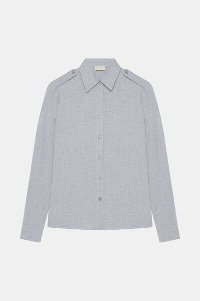 W Collection GRİ LUREKSLİ BLUZ