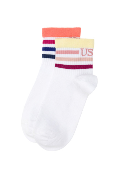 U.S. Polo Assn. Women's White Socks 50318015-Vr013