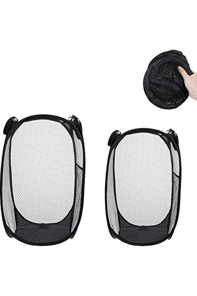 Arabest Foldable Laundry Baskets with Handle,Pop Up Laundry Basket for Children's Room, Camping and Travel