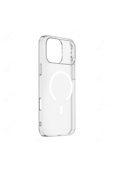 güngör iletişim iPhone 17 Pro Max Compatible Non-Yellowing Transparent Hard Cover with Magsafe Feature
