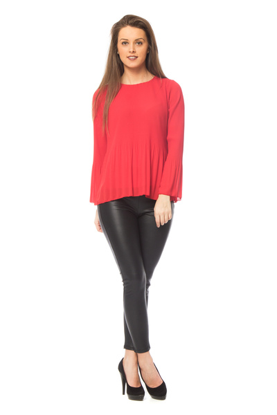 TINKA Fashion Elegant coral blouse