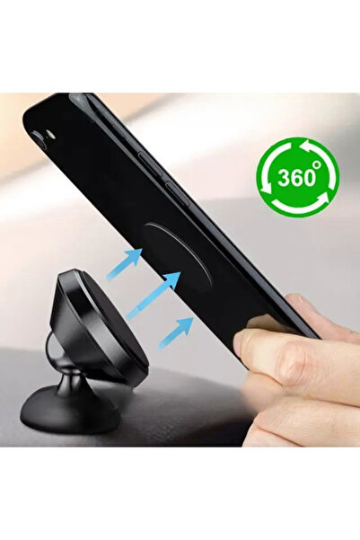 Generic UN-06 360° Rotation Magnetic Car Phone Holder Mount for Car, Home, and Office Use