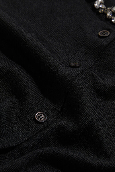 W Collection Black Stone Detailled Cardigan