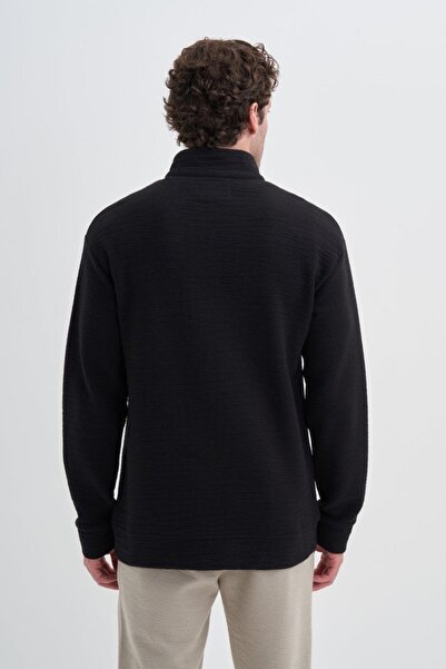 Cazador εφαρμοστό ψηλός λαιμός Φούτερ με σχέδιο ζακάρ