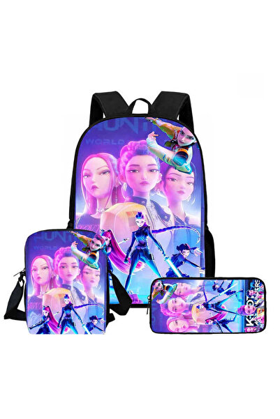NO BRAND كيبوب، صائدو الساحرات، حقيبة ظهر للطلاب، مجموعة من 3 قطع، سعة كبيرة،...