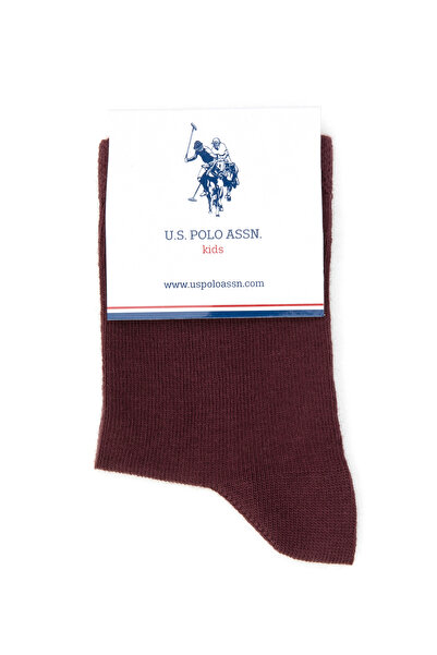 U.S. Polo Assn. Boy's Burgundy Socks 50318041-Vr177