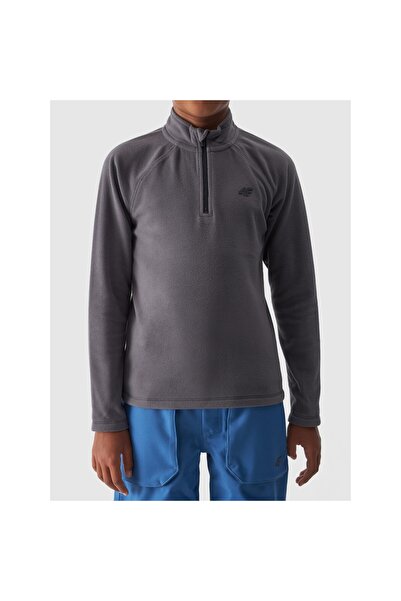 4F Boys' Grey Thermal Fleece Underwear Set, Size 122/128, High-Quality Insulating Layer