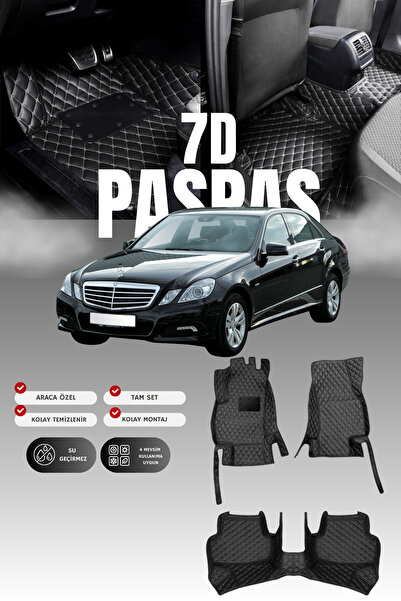 stiloto دواسة سيارة جلدية لمرسيدس E200 / W212 (2009-2016) بتصميم حوض سباحة سب...