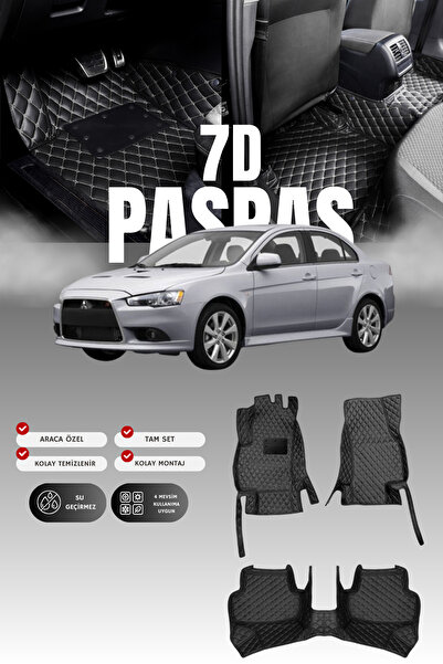 stiloto دواسة سيارة جلدية من ميتسوبيشي لانسر (2010-2015) طراز 7D |   حماية كا...