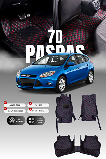 stiloto دواسة سيارة جلدية سباعية الأبعاد لفورد فوكس (2012-2018) |   حماية كام...