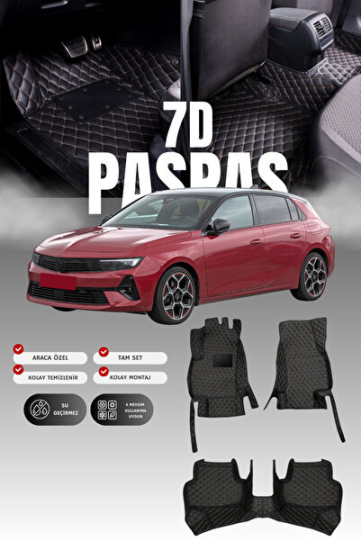 stiloto سجادة أرضية جلدية للسيارة أوبل أسترا إل هاتشباك (2021 وما بعدها) 7D |...