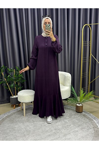 LY LEYO TEKSTİL ÜÇ DÜĞMELİ ELBİSE