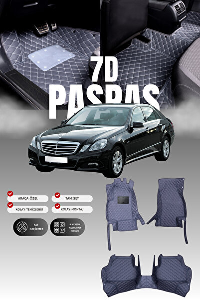 stiloto دواسة سيارة جلدية لمرسيدس E200 / W212 (2009-2016) بتصميم حوض سباحة سب...