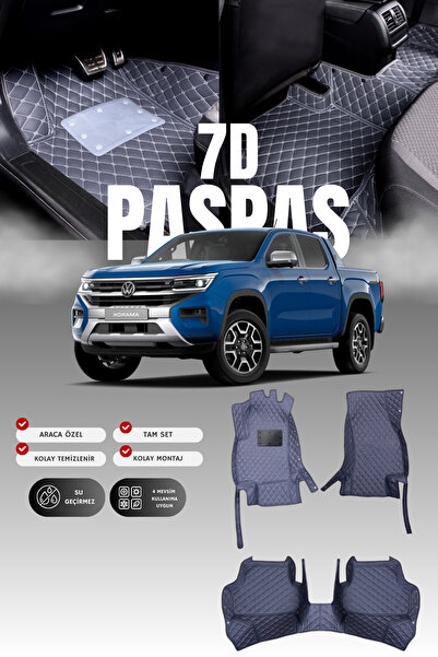 stiloto فولكس فاجن أماروك (2023 وما بعده) حصيرة أرضية للسيارة من الجلد 7D |  ...