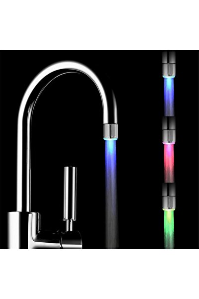 PROCART RGB LED faucet head, thermosensitive, cylindrical, adapter, 6.5 cm