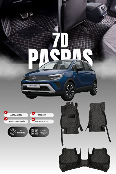 stiloto سجادة أرضية جلدية للسيارة أوبل كروس لاند (2021-2024) 7D |   حماية كام...