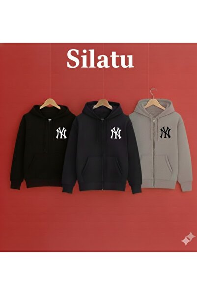 TUNWEX Zipped Sweat Gray-Black-Dark Blue (Newyork1)