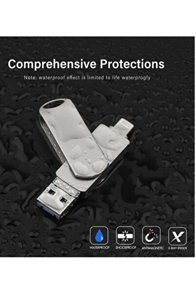 Generic 2TB 3-in-1 USB 3.0 Metal Flash Drive (Type-A, Lightning, Micro USB)