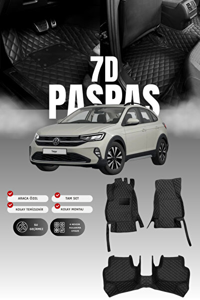 stiloto فولكس فاجن تايجو (2022 وما بعده) حصيرة أرضية للسيارة من الجلد 7D |   ...