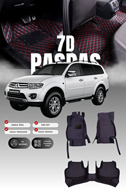 stiloto دواسة سيارة جلدية من ميتسوبيشي باجيرو (2008-2015) بتصميم 7D |   حماية...