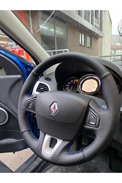 Genel Markalar Direksiyon Kılıfı Renault Fluence -megane 3-scenic Uyumlu Karb...