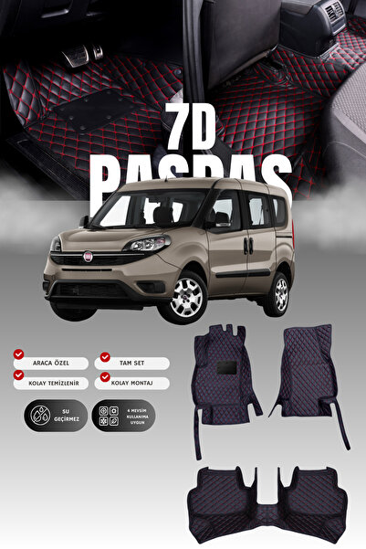 stiloto دواسة سيارة جلدية سباعية الأبعاد لسيارة فيات دوبلو (2009-2022) |   حم...