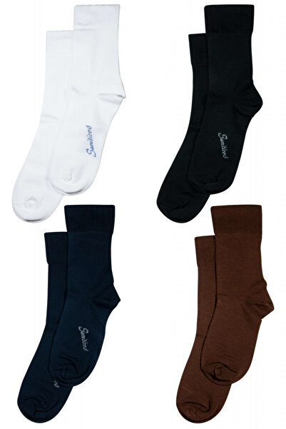 Overall Set of 4 pairs of medical socks with Lycra, for diabetics, women - Mu...