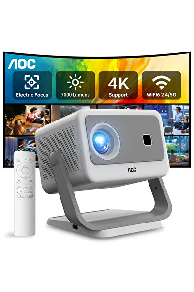 Aoc Projector 300-Inch Display - RS6 PRO Projector, Compatible with PS4/PS5/PC