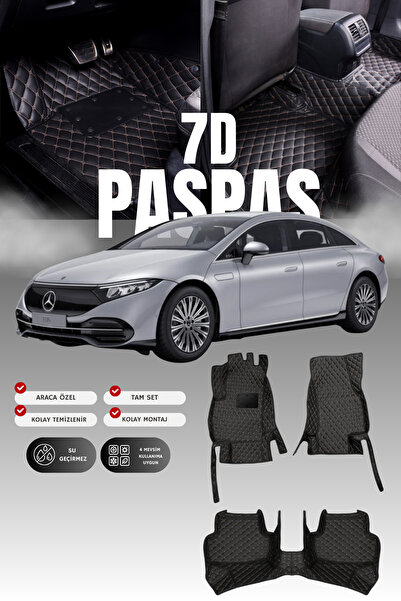 stiloto سجادة أرضية للسيارة من الجلد 7D لسيارة مرسيدس EQS 500 / V297 (2020 وم...