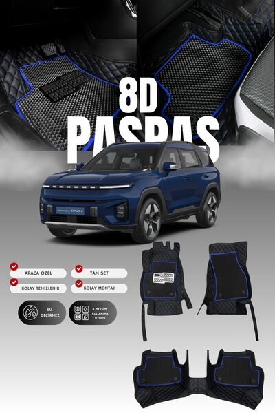 stiloto Ssangyong Torres Electric (2022 and Later) 8D Leather Pool Auto Mat |...