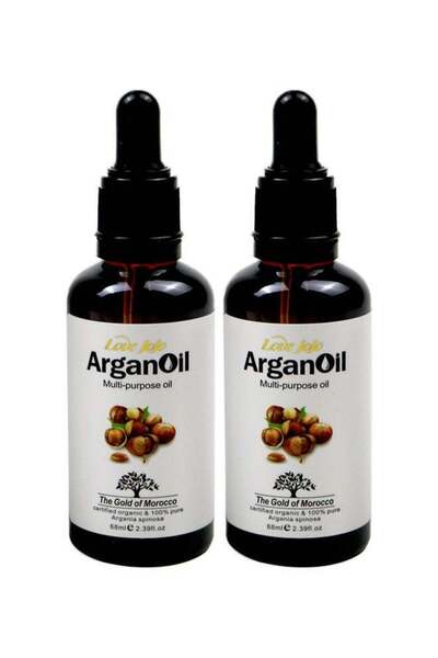LOVE JOJO Multi-Purpose Argan Oil Set of 2, Multicolor, 136 ml
