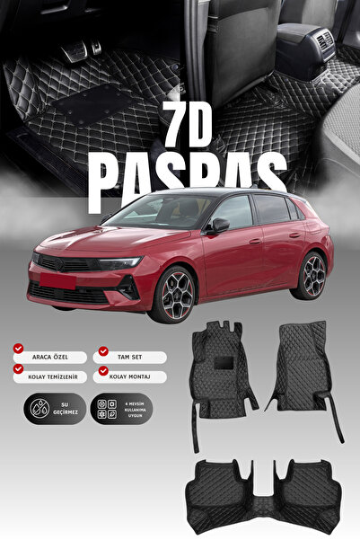 stiloto سجادة أرضية جلدية للسيارة أوبل أسترا إل هاتشباك (2021 وما بعدها) 7D |...