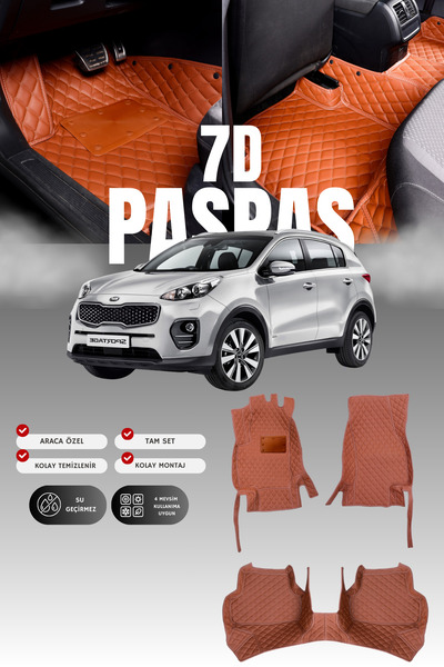 stiloto دواسة سيارة جلدية سباعية الأبعاد لكيا سبورتاج (2016-2021) |   حماية ك...